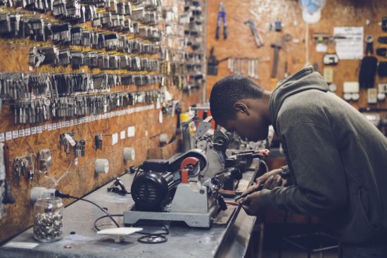 The Keys At The Key Maker Shop. Stock Photo, Picture and Royalty